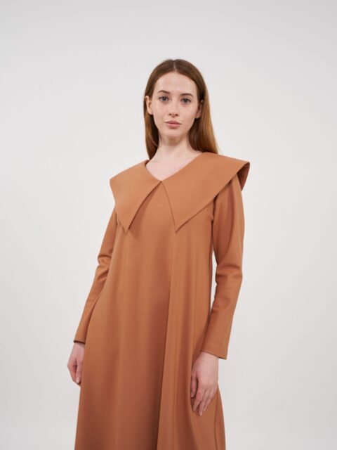 rochie vienna caramel